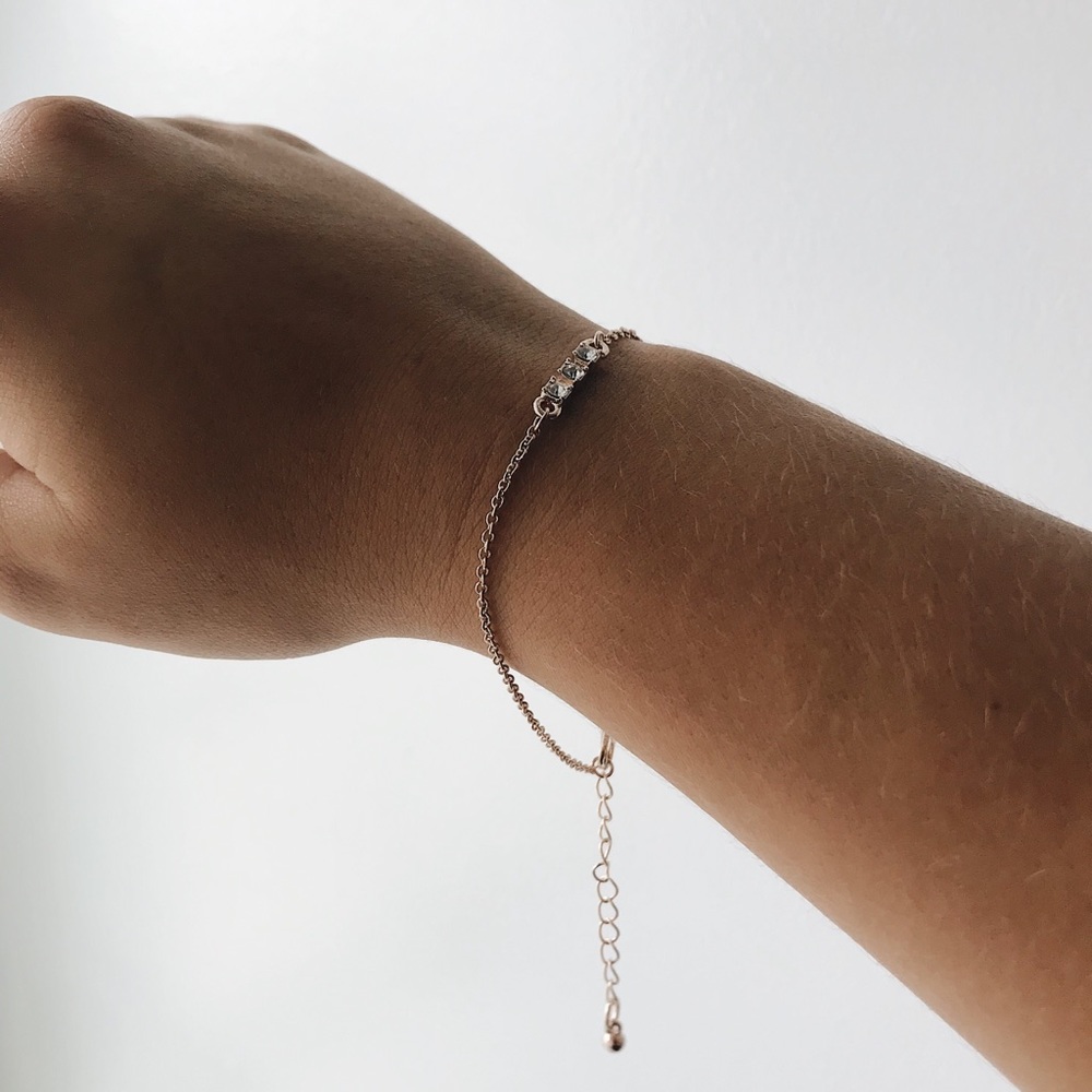 Rose Gold Dainty Bracelet 9” - Picture 2 of 7